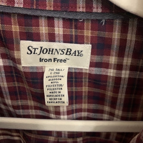3/$20 St. John’s Bay Iron Free Button Up Shirt - Picture 2 of 4